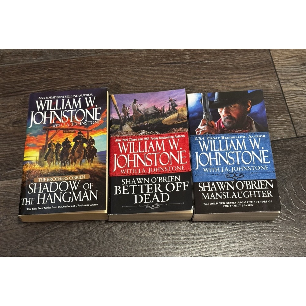 Lot Of 3 ‎ William W Johnstone J.A. Johnstone Books Brothers Shawn O'Brien Mixed